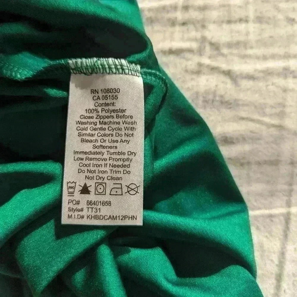 Men's forest green zipper pull over -bnwt - Picture 3 of 4